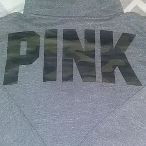 PINK camo Sherpa Hoodie